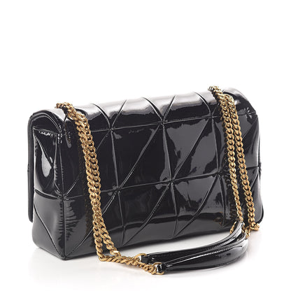 Saint Laurent Patent Patchwork Monogram Medium Jamie Black 3 of 8