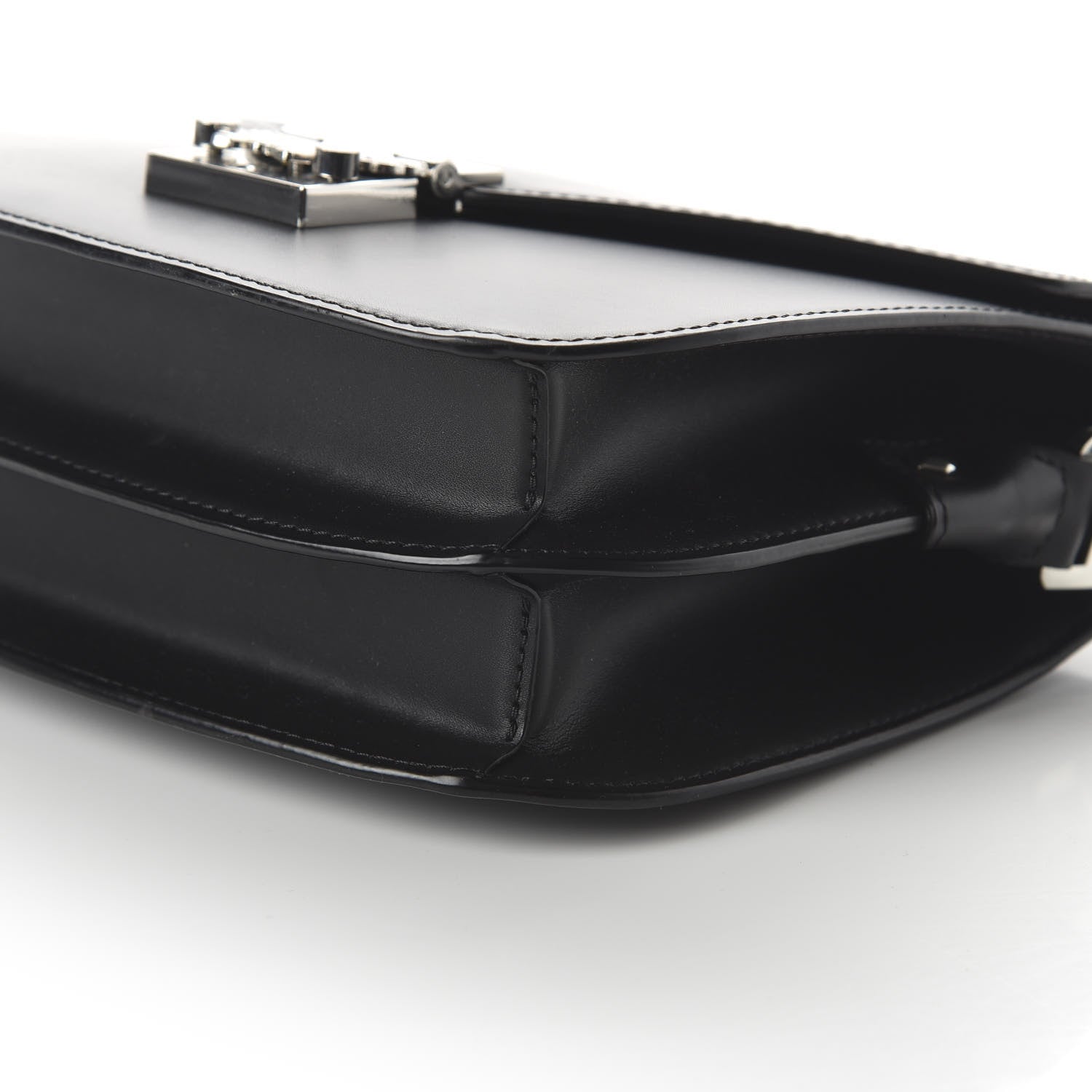 MCM Calfskin Small Patricia Crossbody Bag Black 7 of 9