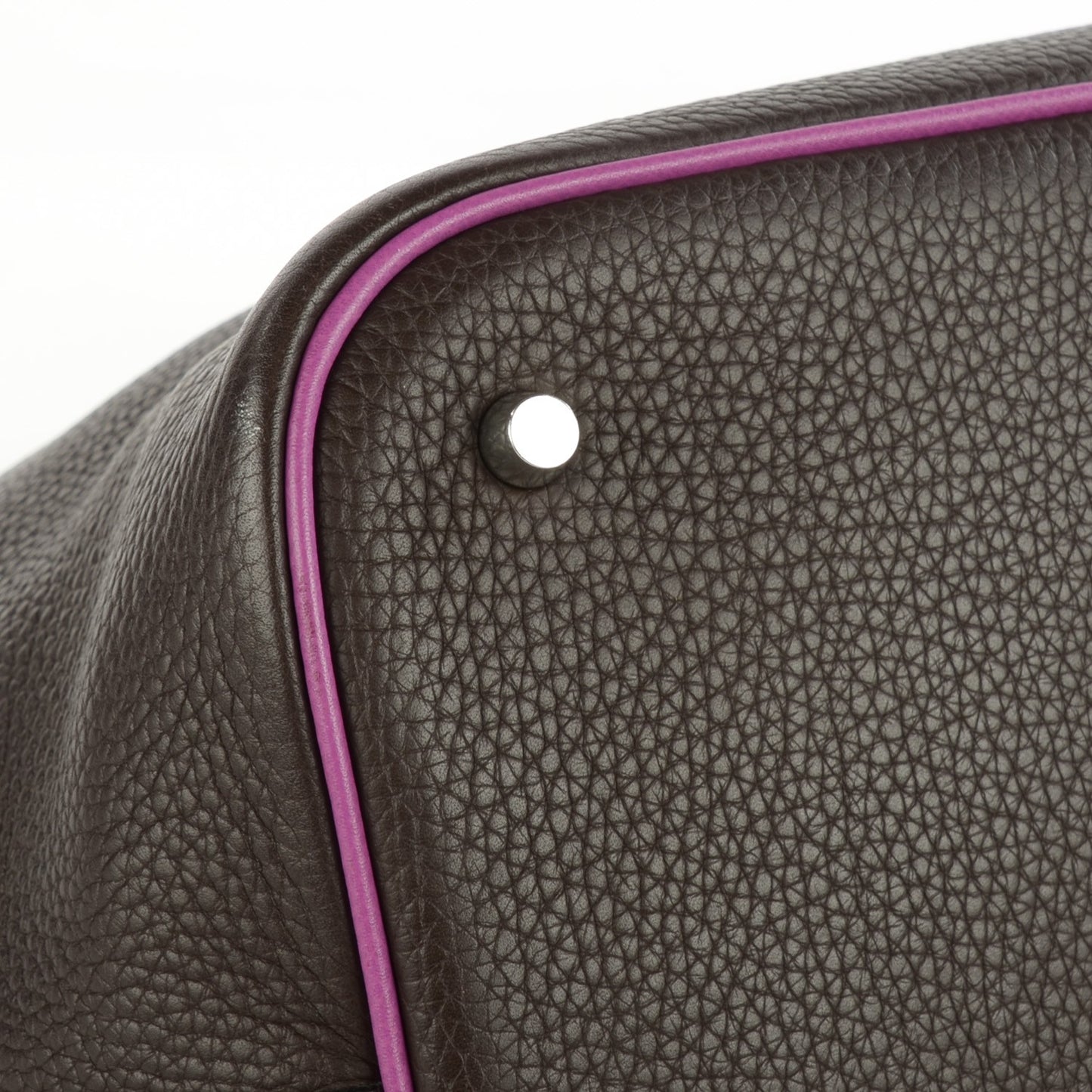 Taurillon Clemence Epsom Eclat Picotin GM Ebene Cyclamen