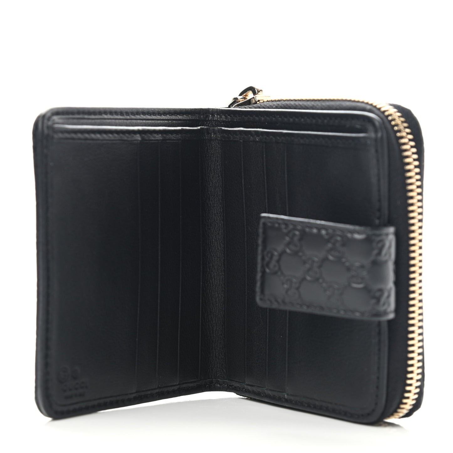 Microguccissima Compact Wallet Black