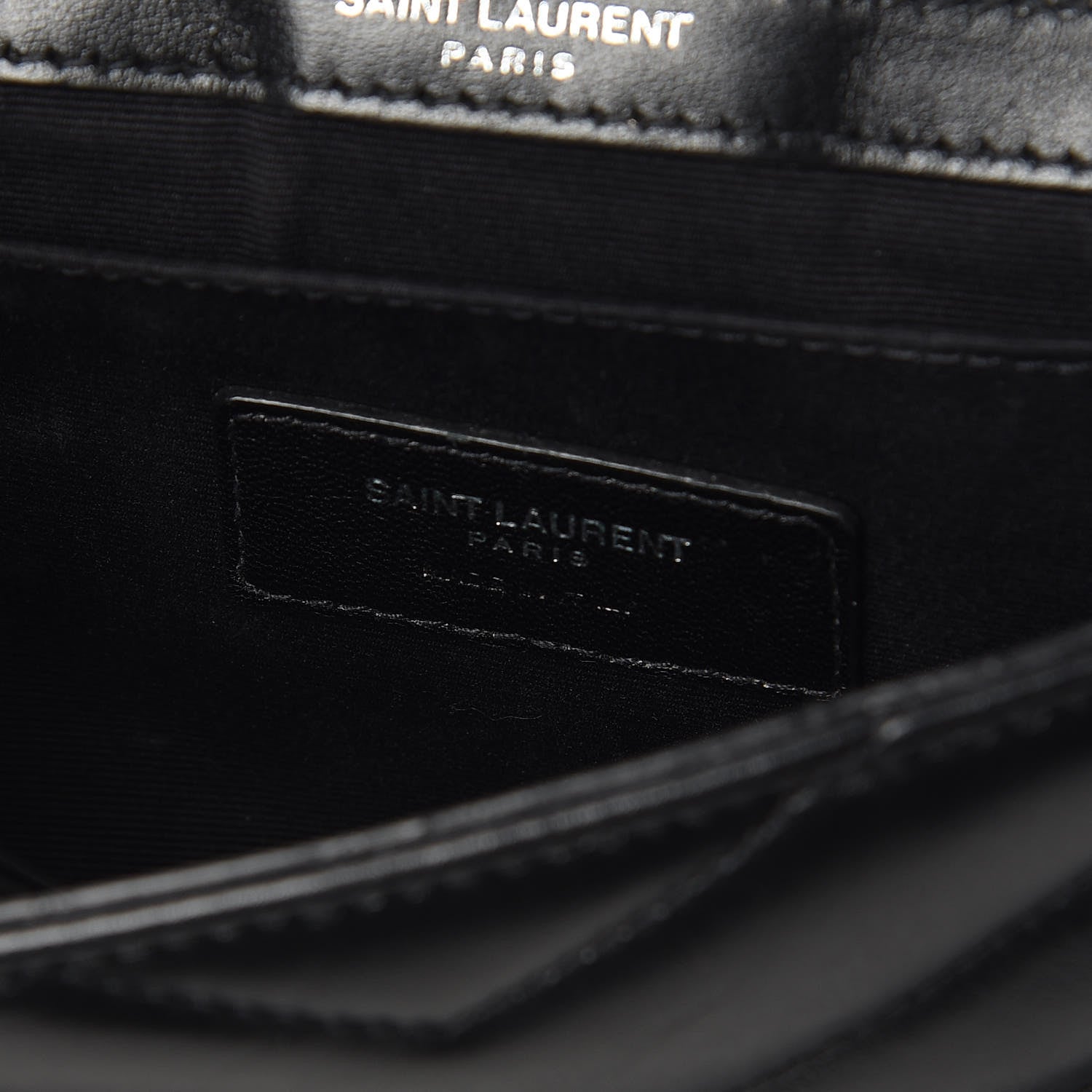 Saint Laurent Calfskin Y Quilted Monogram Loulou Flap Bag Black 9 of 10
