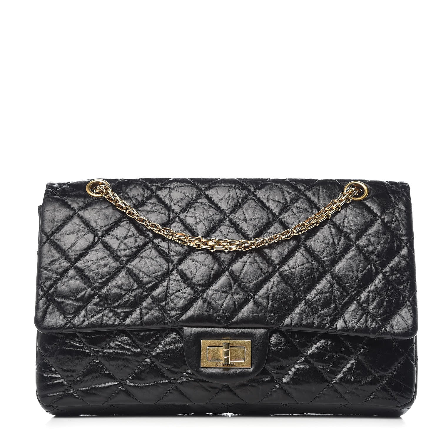 Chanel Aged Calfskin Quilted 2.55 Reissue 227 Flap Black 1 of 10
