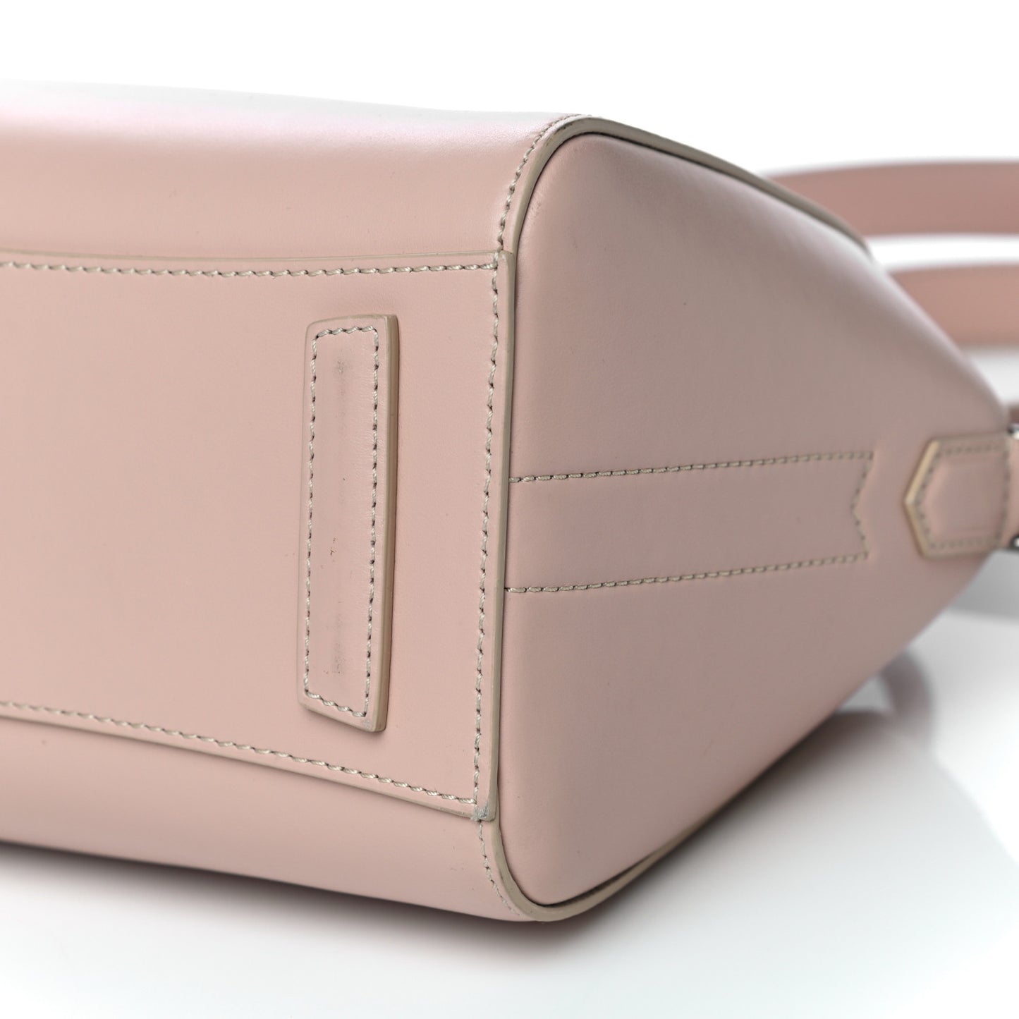 Metallic Calfskin Mini Antigona Light Pink