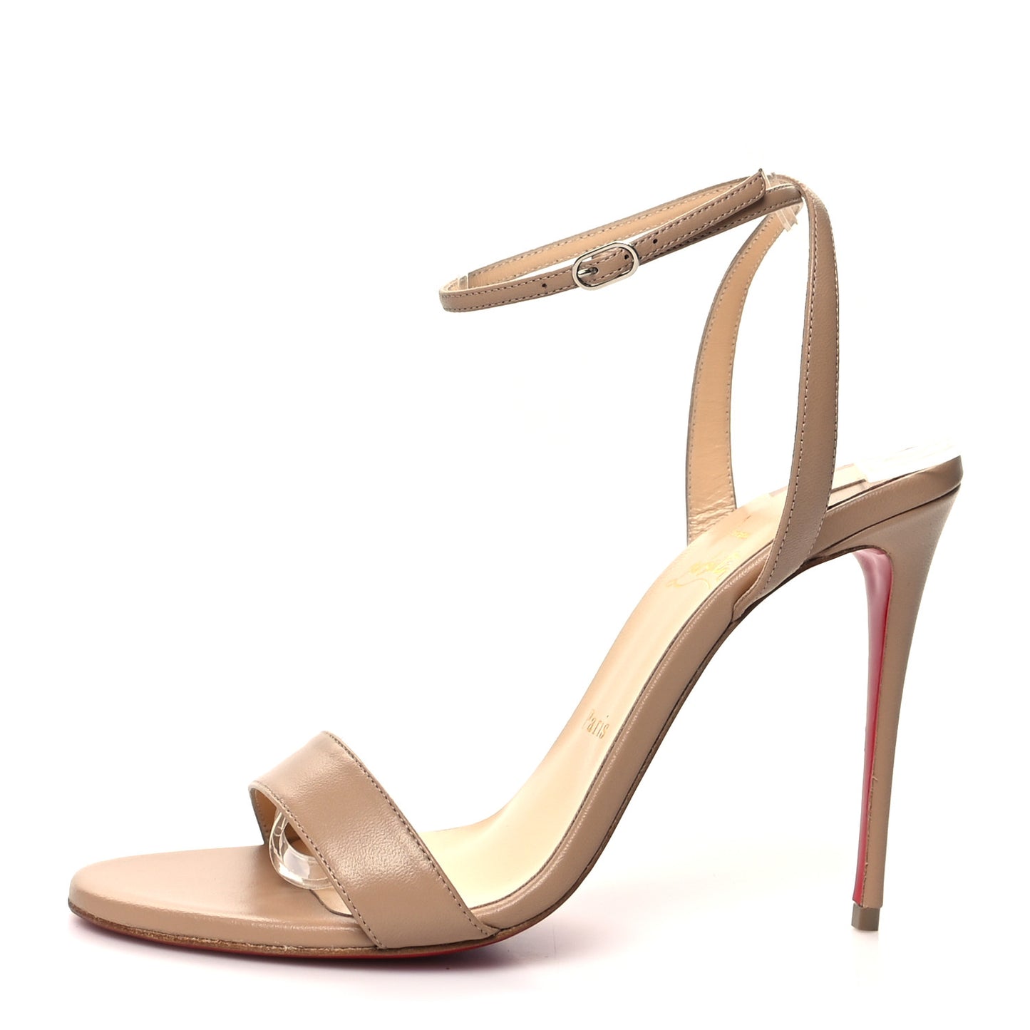 Nappa Loubi Girl 100 Sandals 39 Nude