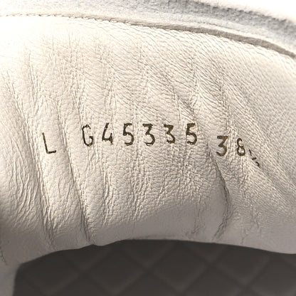 Chanel Suede Calfskin Quilted Sneakers 38.5 Black 6 of 9