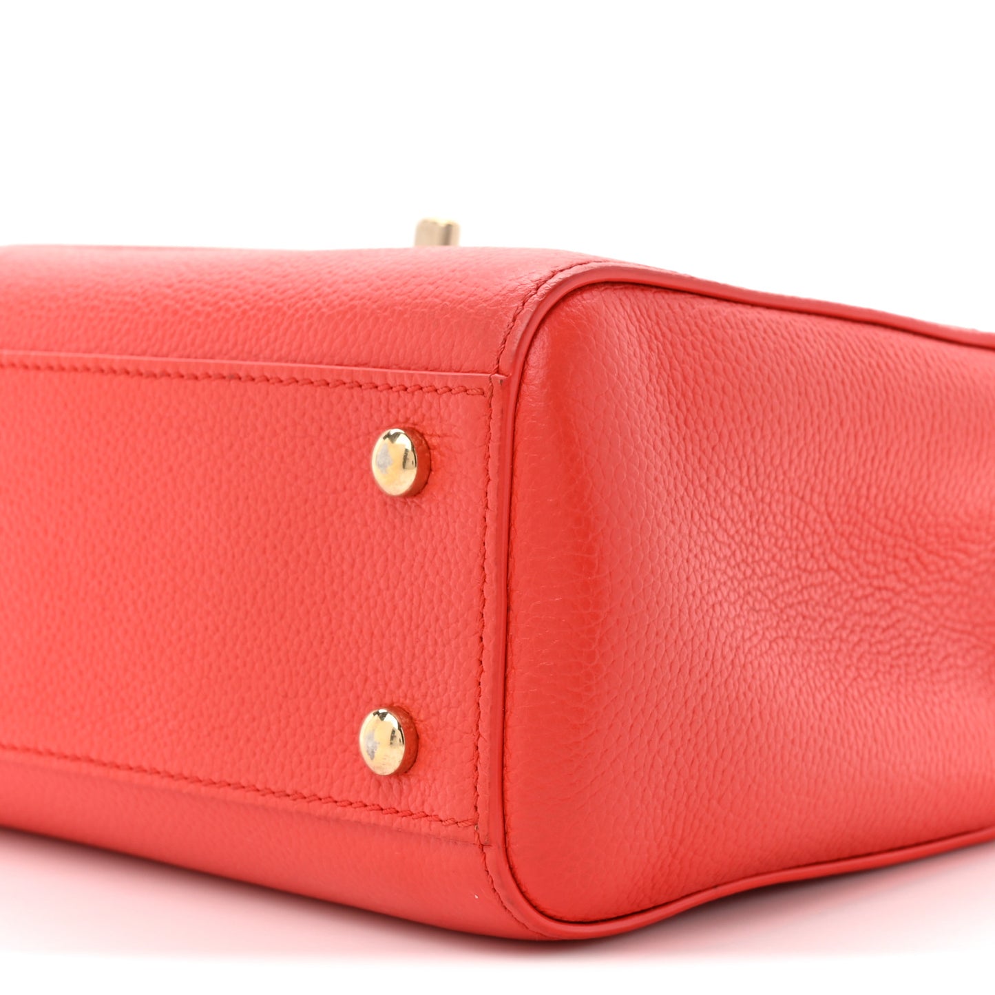 Grained Calfskin Mini Neo Executive Shopper Tote Red