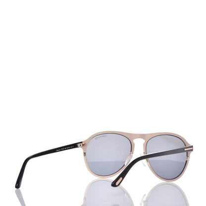 Tom Ford Bradburry Aviator Sunglasses TF525 Shiny Rose Gold Smoke 4 of 6