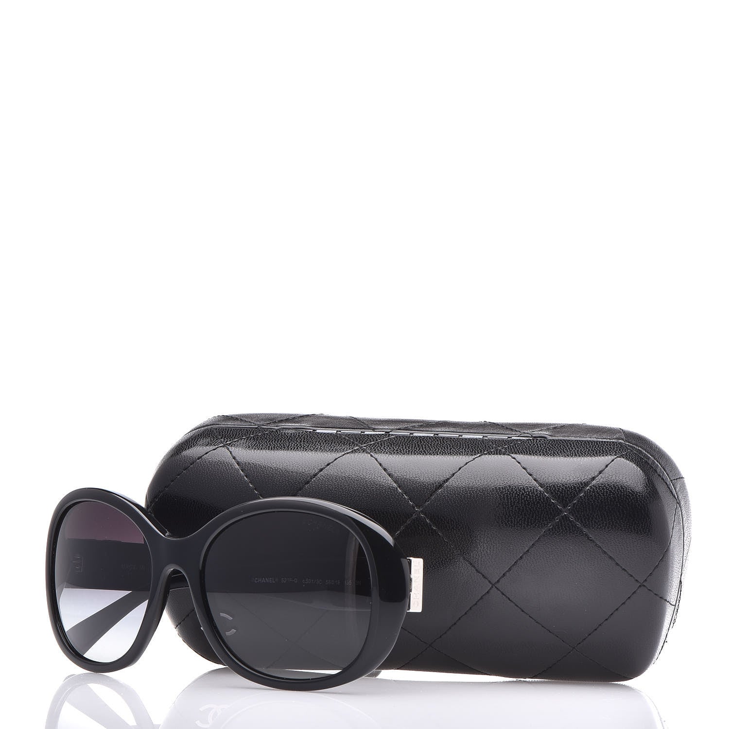 Chanel Acetate CC Turnlock Sunglasses 5235-Q Black Beige 7 of 7