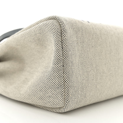 Hermes Vache Hunter Toile H Pegase Pop Herbag Zip Retourne 31 PM Bleu Indigo Ecru Black 9 of 14