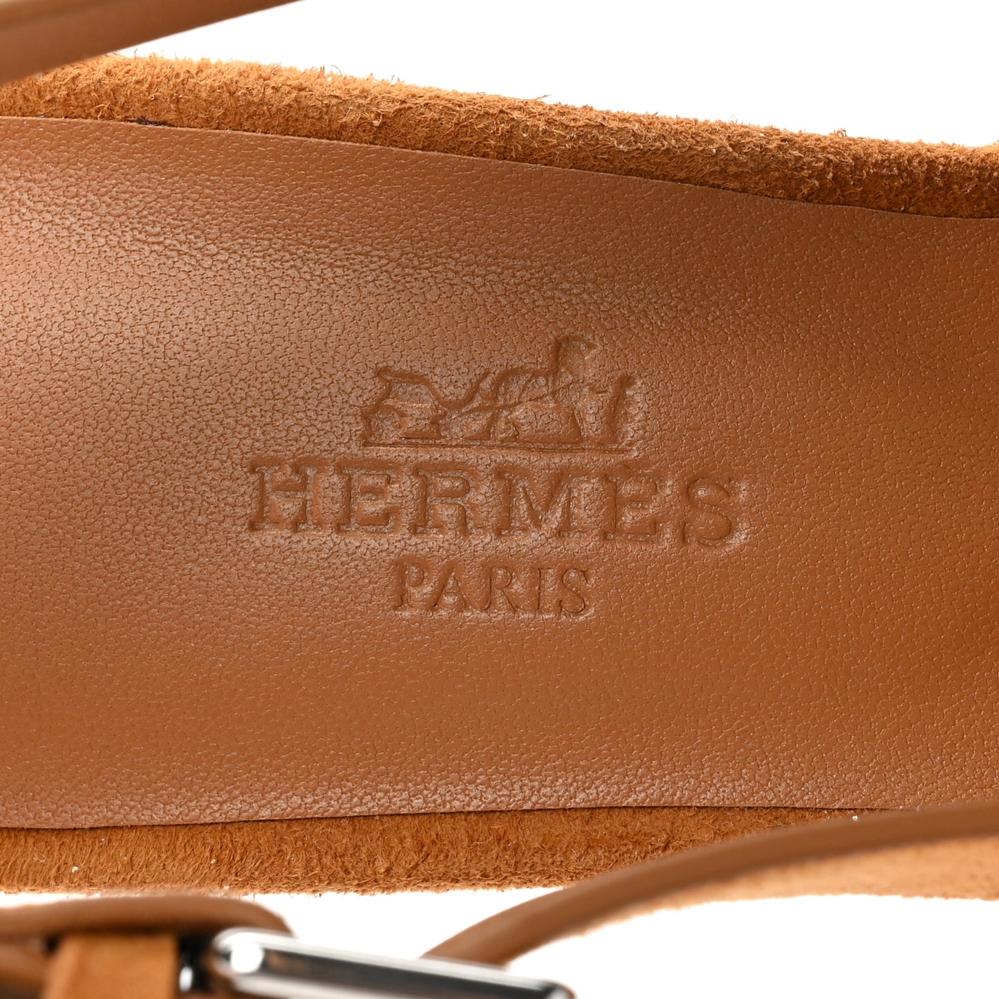 Suede Goatskin Elbe 60 Sandals 37 Naturel