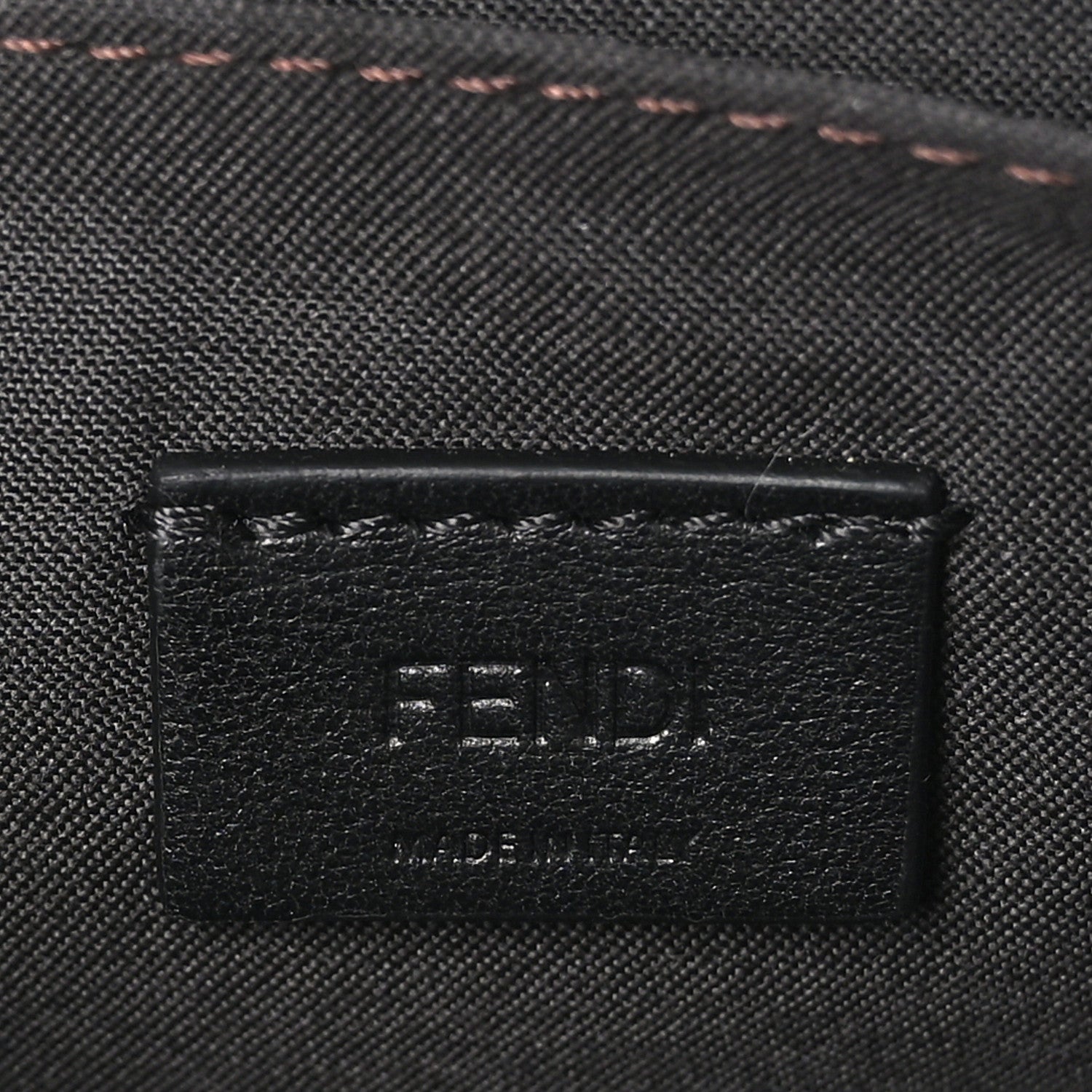 Fendi Vitello Soft F is Fendi Bi-Color FF 1974 Embossed Envelope Wallet On Chain with Pouches Maya Black 7 of 11
