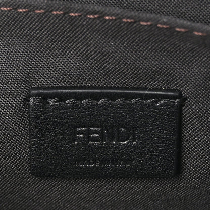 Fendi Vitello Soft F is Fendi Bi-Color FF 1974 Embossed Envelope Wallet On Chain with Pouches Maya Black 7 of 11