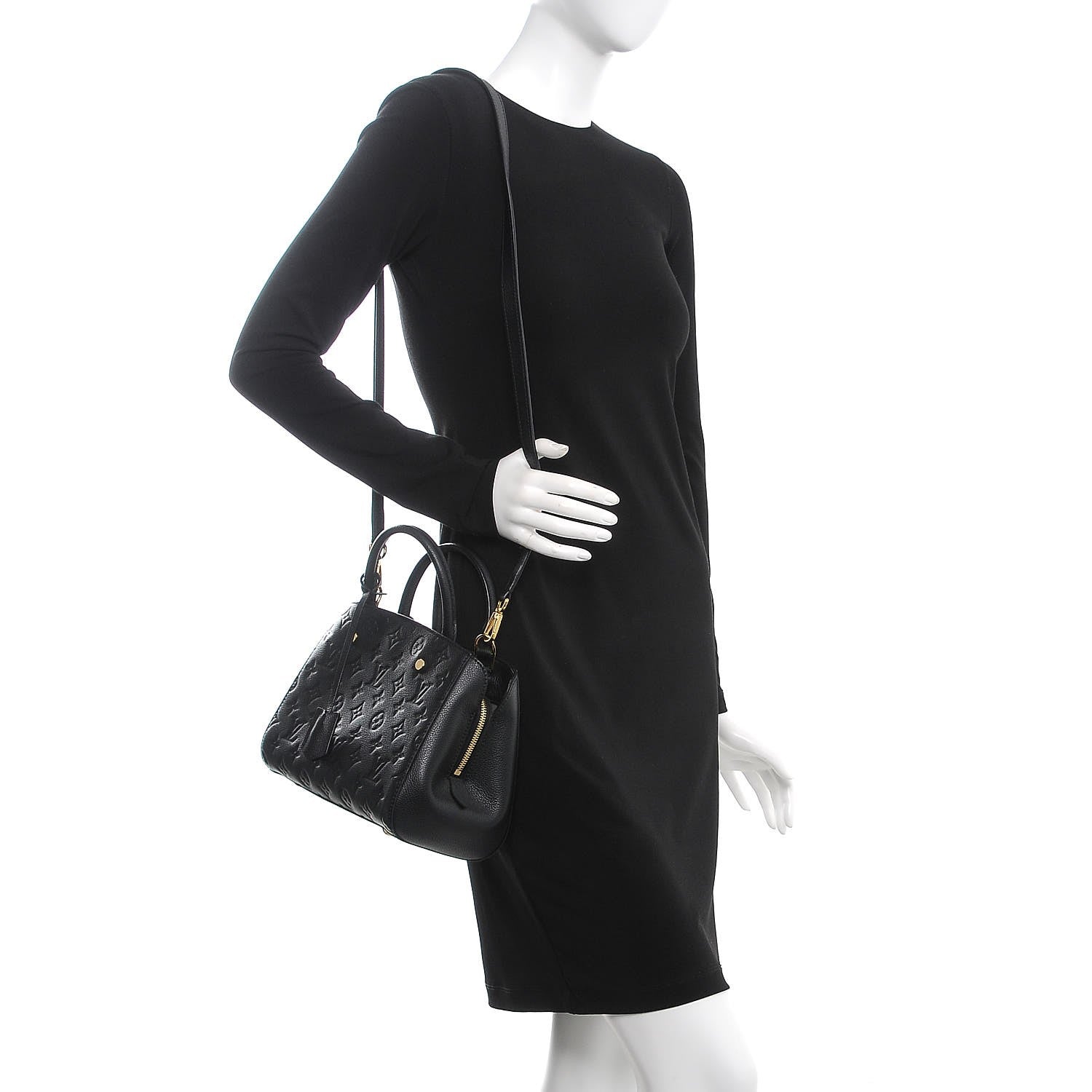 Louis Vuitton Empreinte Montaigne BB Black 2 of 8