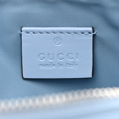 Gucci Calfskin Matelasse GG Marmont Pouch Cosmetic Case Porcelain Light Blue 6 of 7