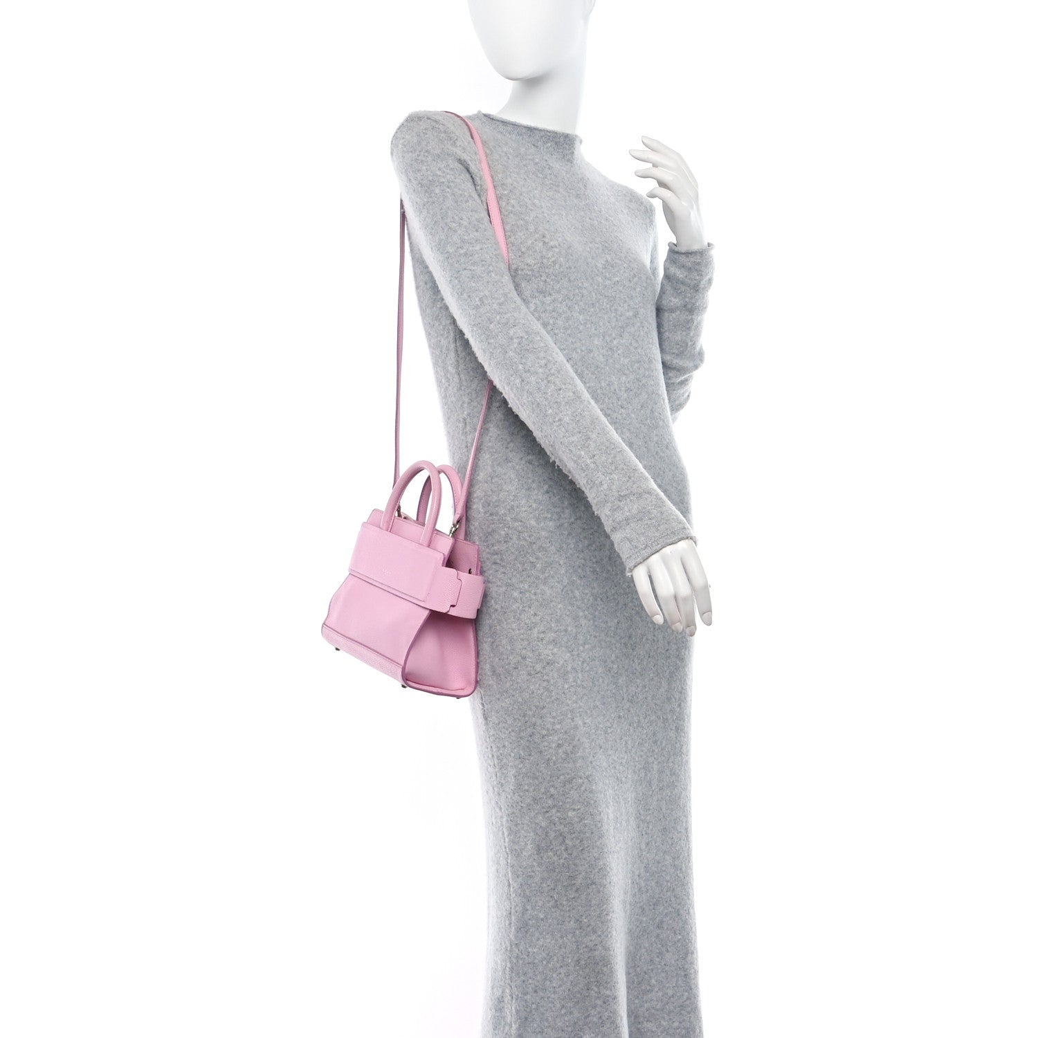 Givenchy Grained Calfskin Mini Horizon Satchel Bright Pink 2 of 12