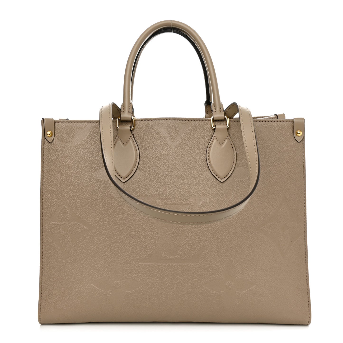 LOUIS VUITTON Empreinte Monogram Giant Onthego MM Tourterelle
