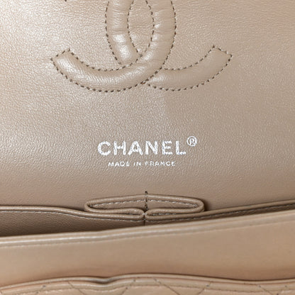 Chanel Lambskin Quilted Medium Double Flap Beige 6 of 10