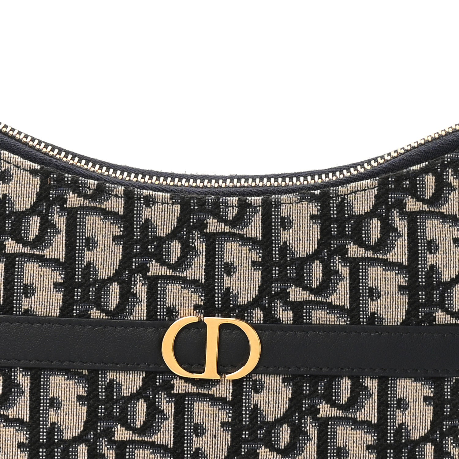 Christian Dior Oblique 30 Montaigne Mini Hobo Bag Blue 8 of 10
