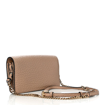 Burberry Signature Grain Small Madison Chain Clutch Pale Apricot 3 of 12