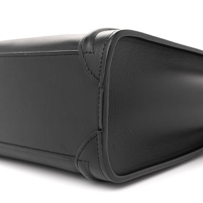 Celine Smooth Calfskin Nano Luggage Black 11 of 12