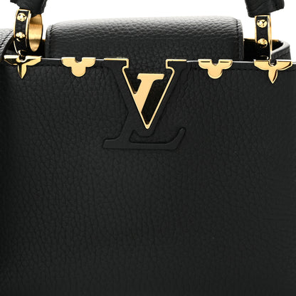 Louis Vuitton Taurillon Embellished Flower Crown Capucines Mini Black 7 of 10