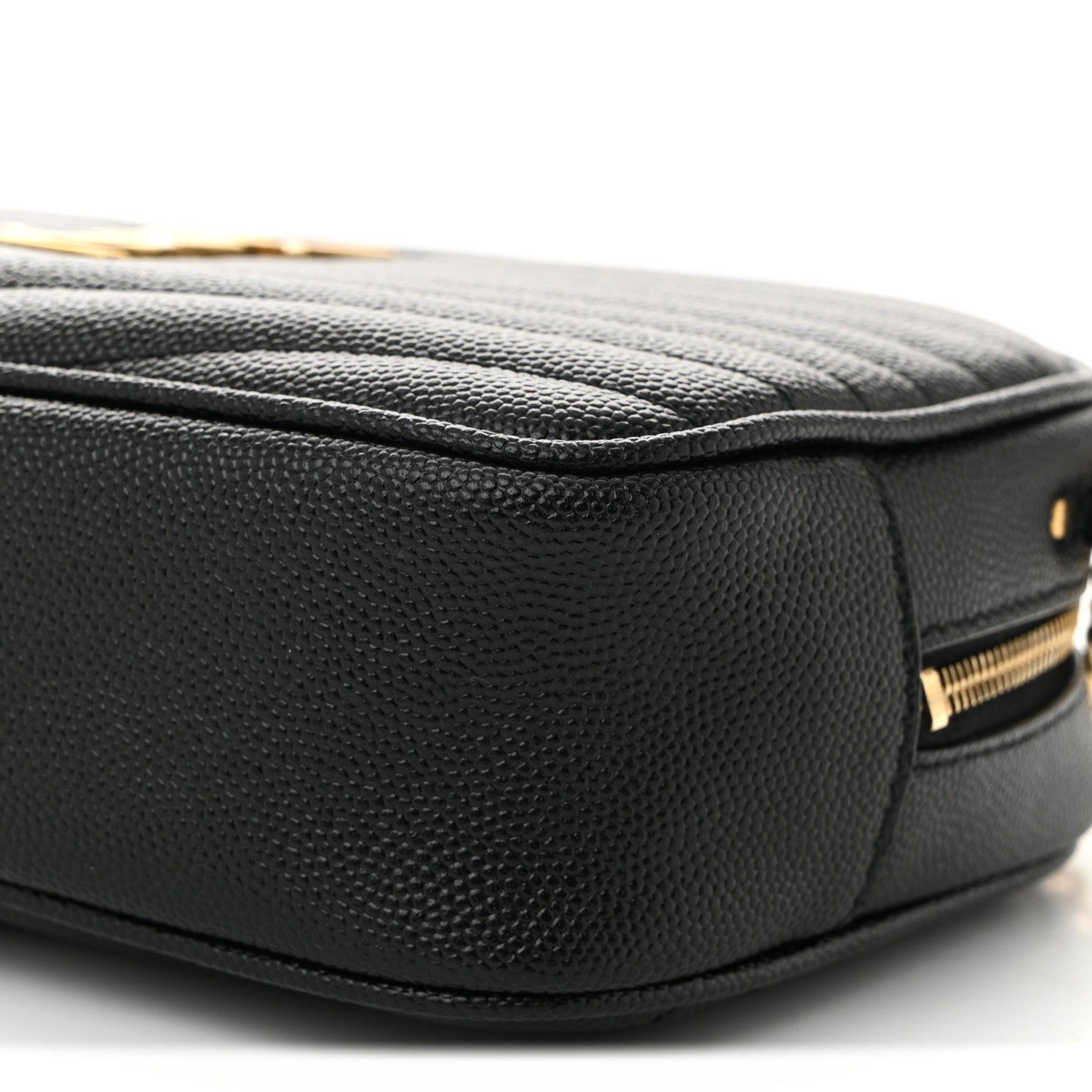 Saint Laurent Grain De Poudre Matelasse Monogram Mini Lou Camera Bag Black 10 of 10