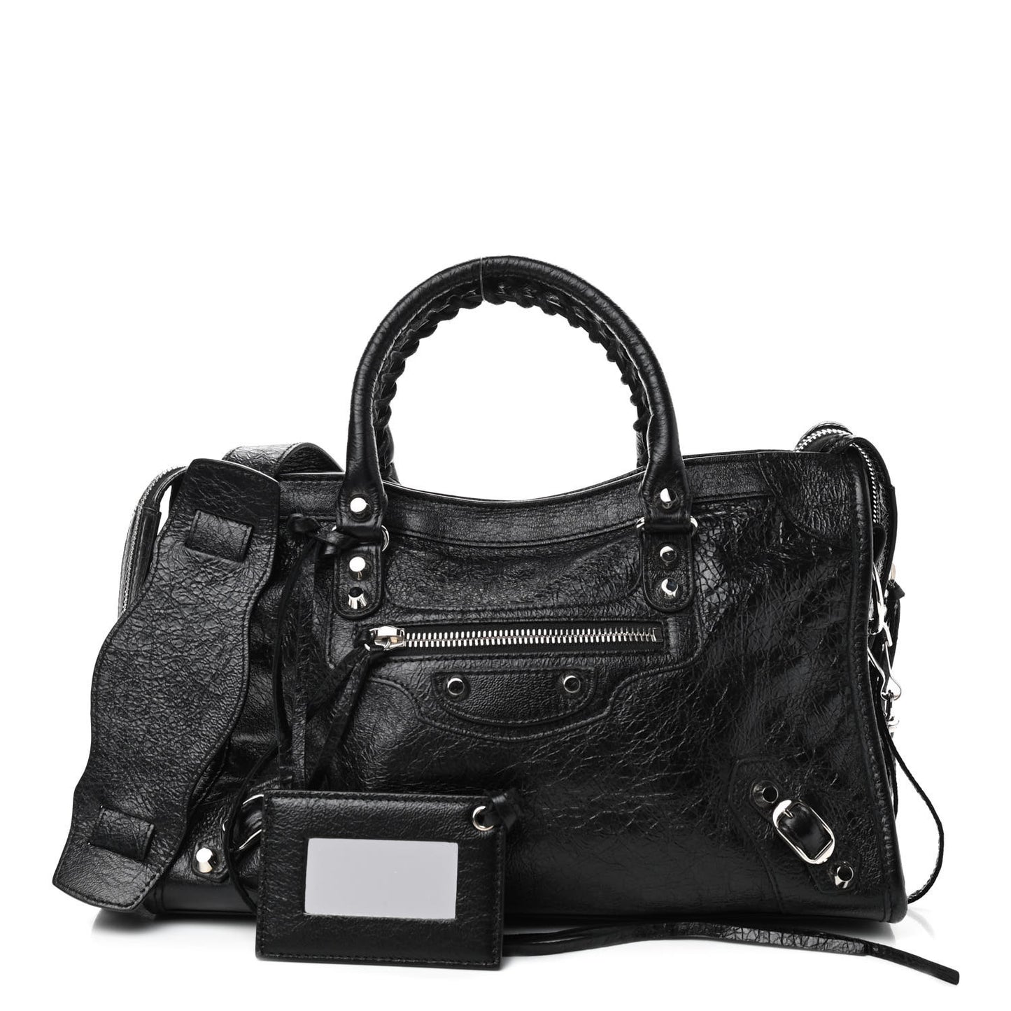 Agneau Classic Silver Hardware S City Black