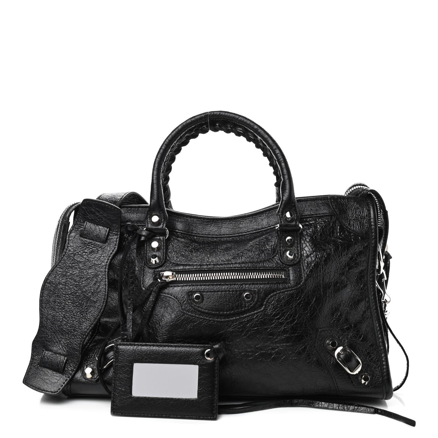 Balenciaga Agneau Classic Silver Hardware S City Black 1 of 9