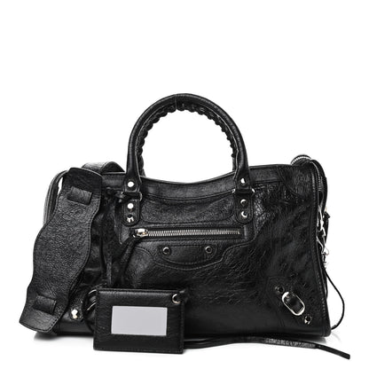 Balenciaga Agneau Classic Silver Hardware S City Black 1 of 9
