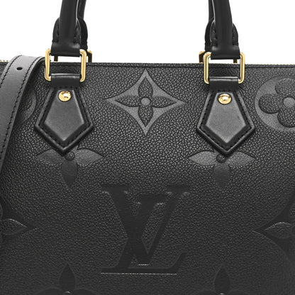 Louis Vuitton Empreinte Monogram Giant Speedy Bandouliere 25 Black 7 of 9