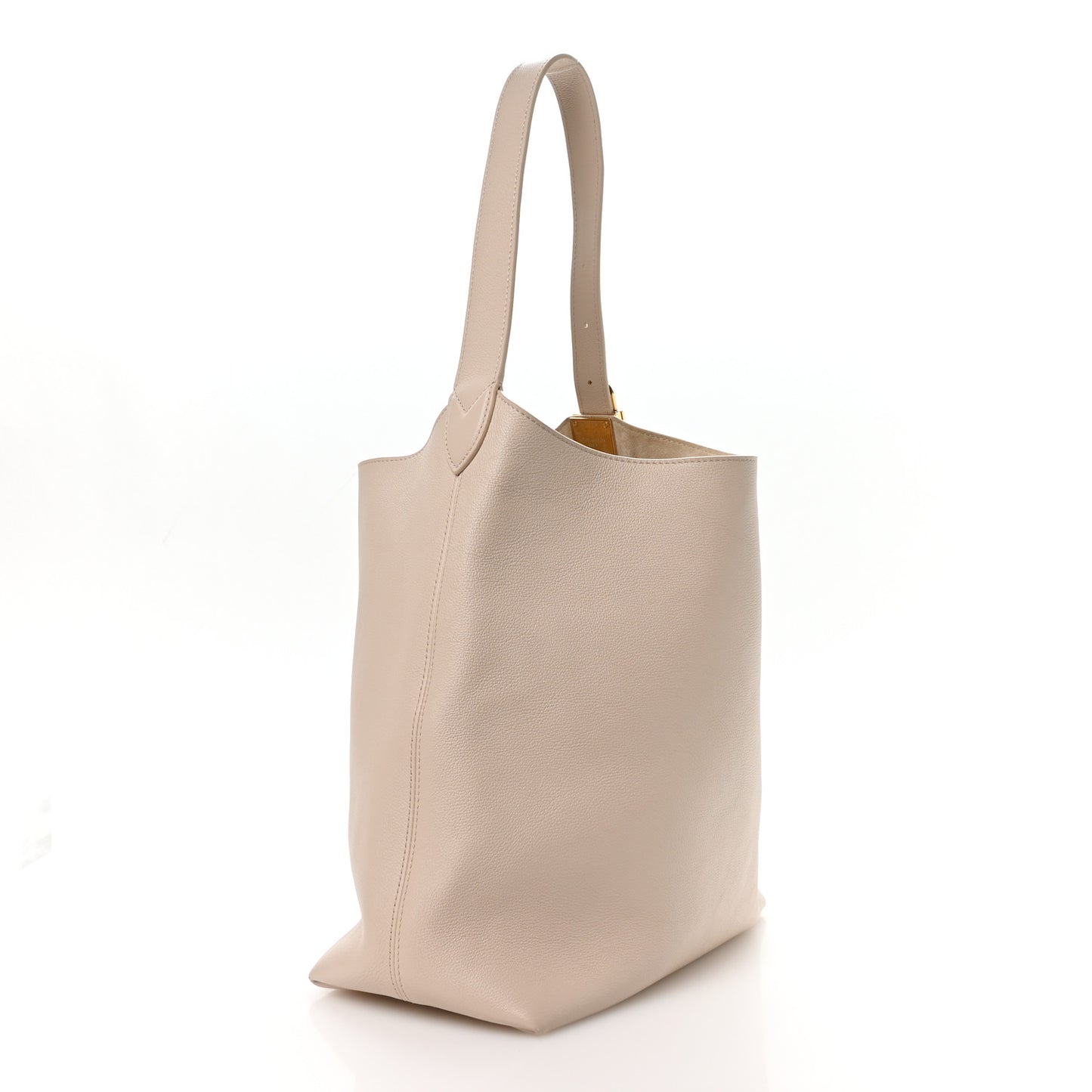 Grained Calfskin Low Key Hobo MM Limestone