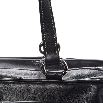 Prada Soft Calfskin Shoulder Bag Black 9 of 9