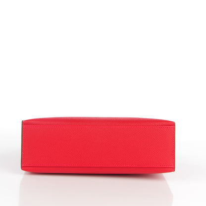 Hermes Epsom Kelly Pochette Clutch Rouge Casaque 6 of 18