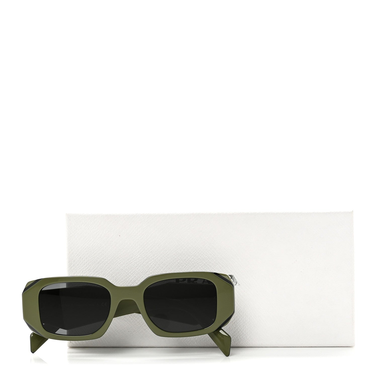 Prada Acetate Symbole Sunglasses SPR 17W Green 7 of 7