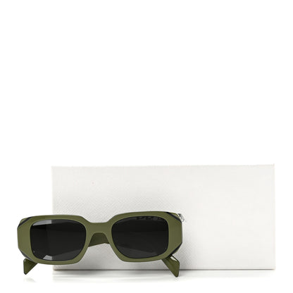 Prada Acetate Symbole Sunglasses SPR 17W Green 7 of 7
