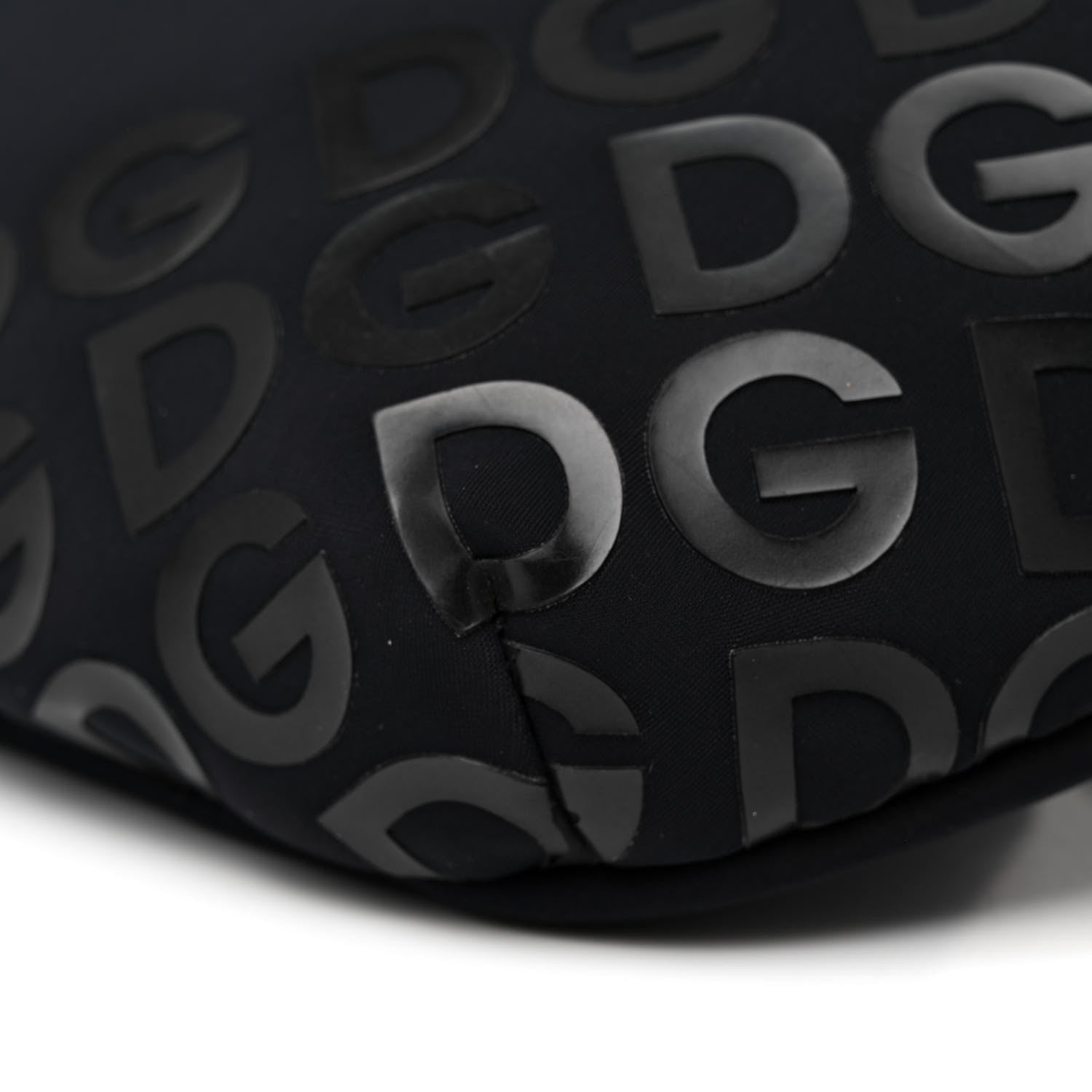 Dolce & Gabbana Neoprene Millennials Logo Waist Bag Black White 9 of 12