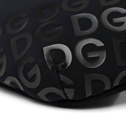 Dolce & Gabbana Neoprene Millennials Logo Waist Bag Black White 9 of 12