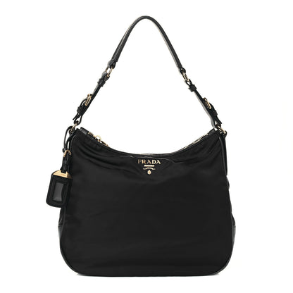 Prada Tessuto Nylon Saffiano Hobo Baltico 1 of 12