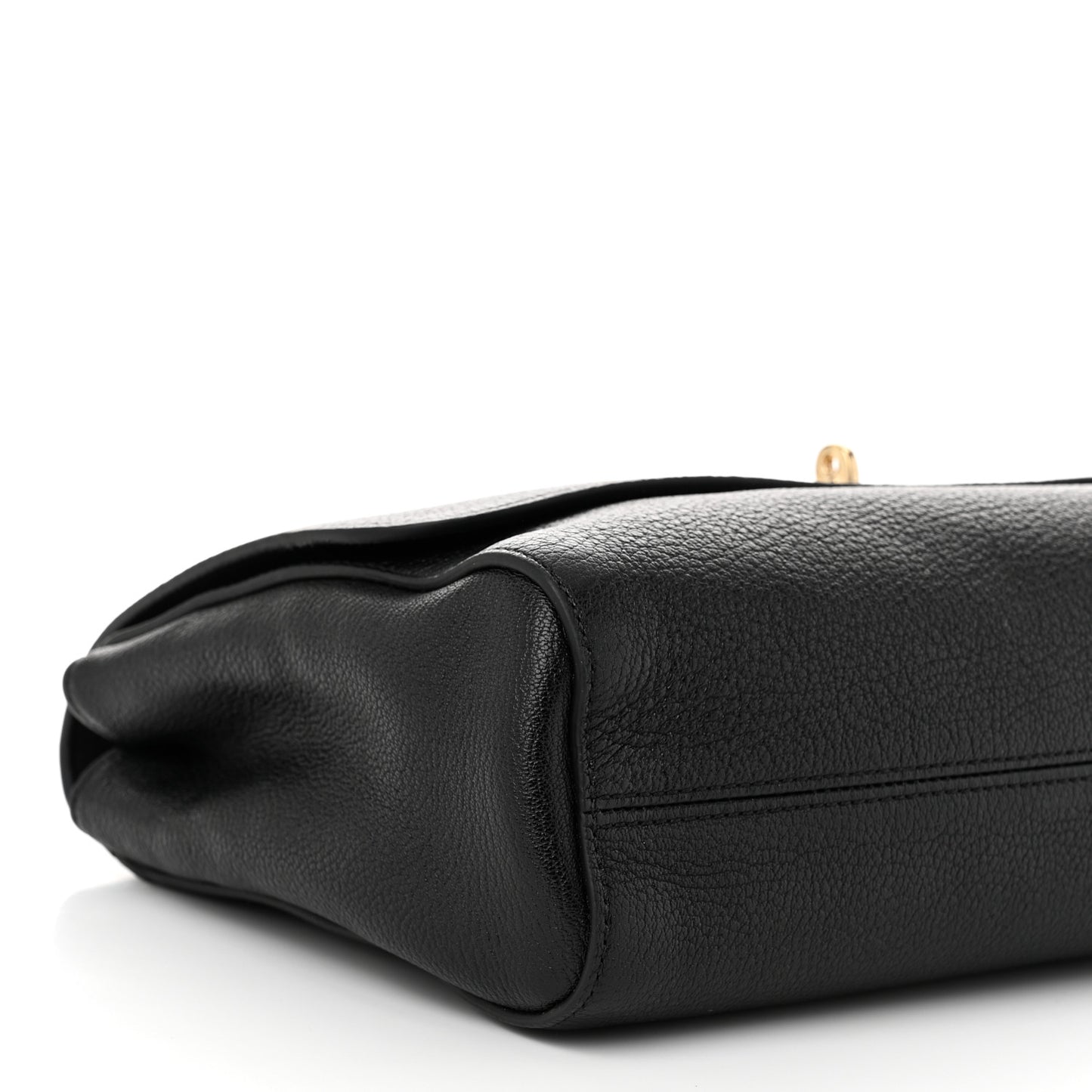 Glossy Goatskin Medium Lily Black