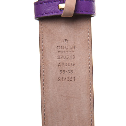 Gucci Moon Calfskin Interlocking G 37mm Belt 95 38 Shine Purple 4 of 8