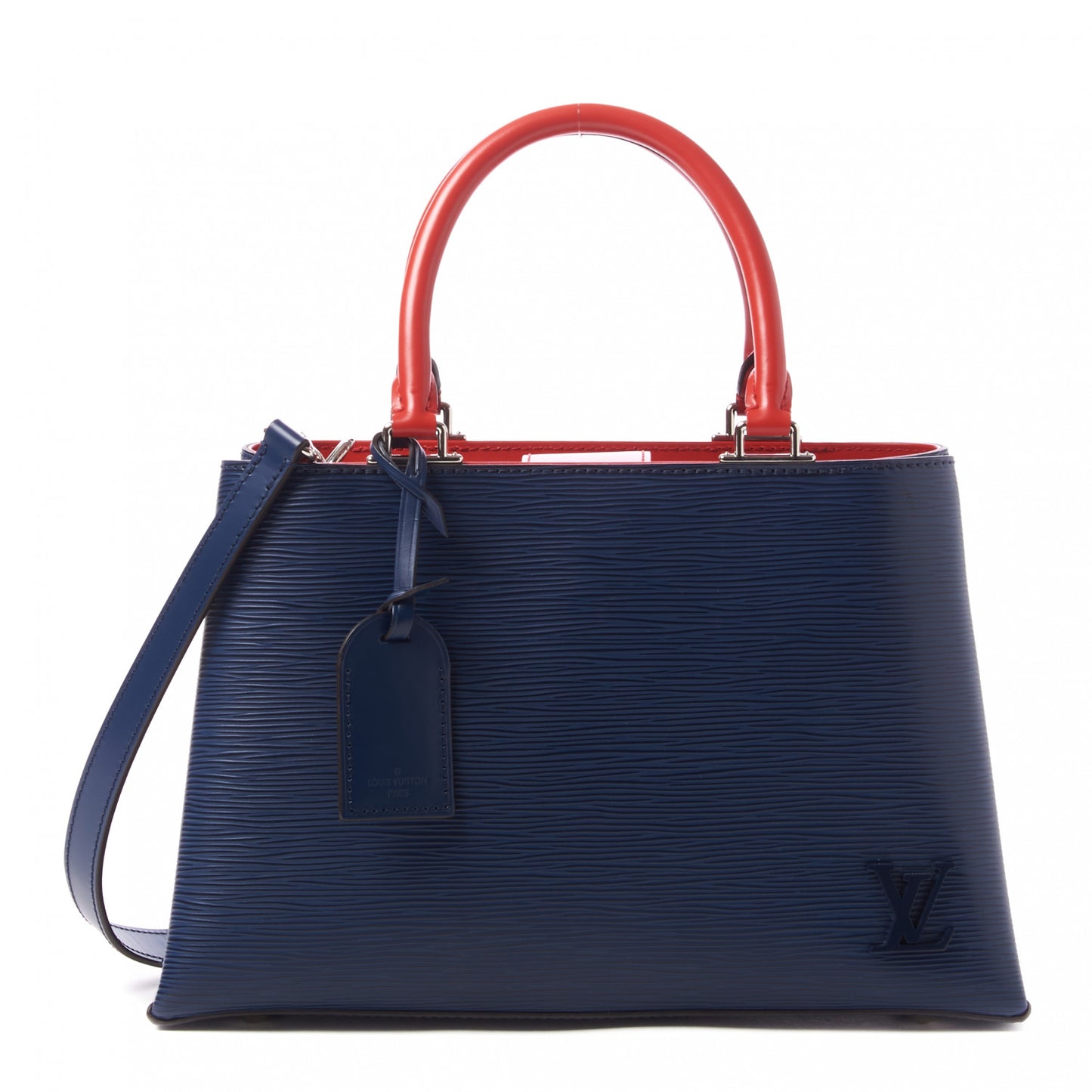 Epi Kleber PM Indigo Coquelicot