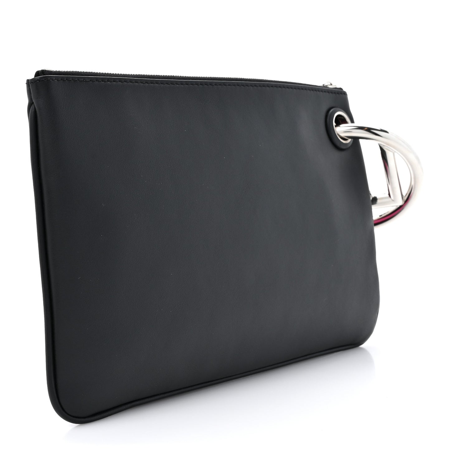 Calfskin Velvet F is Fendi Fun Fair Triplette Pouch Set Multicolor