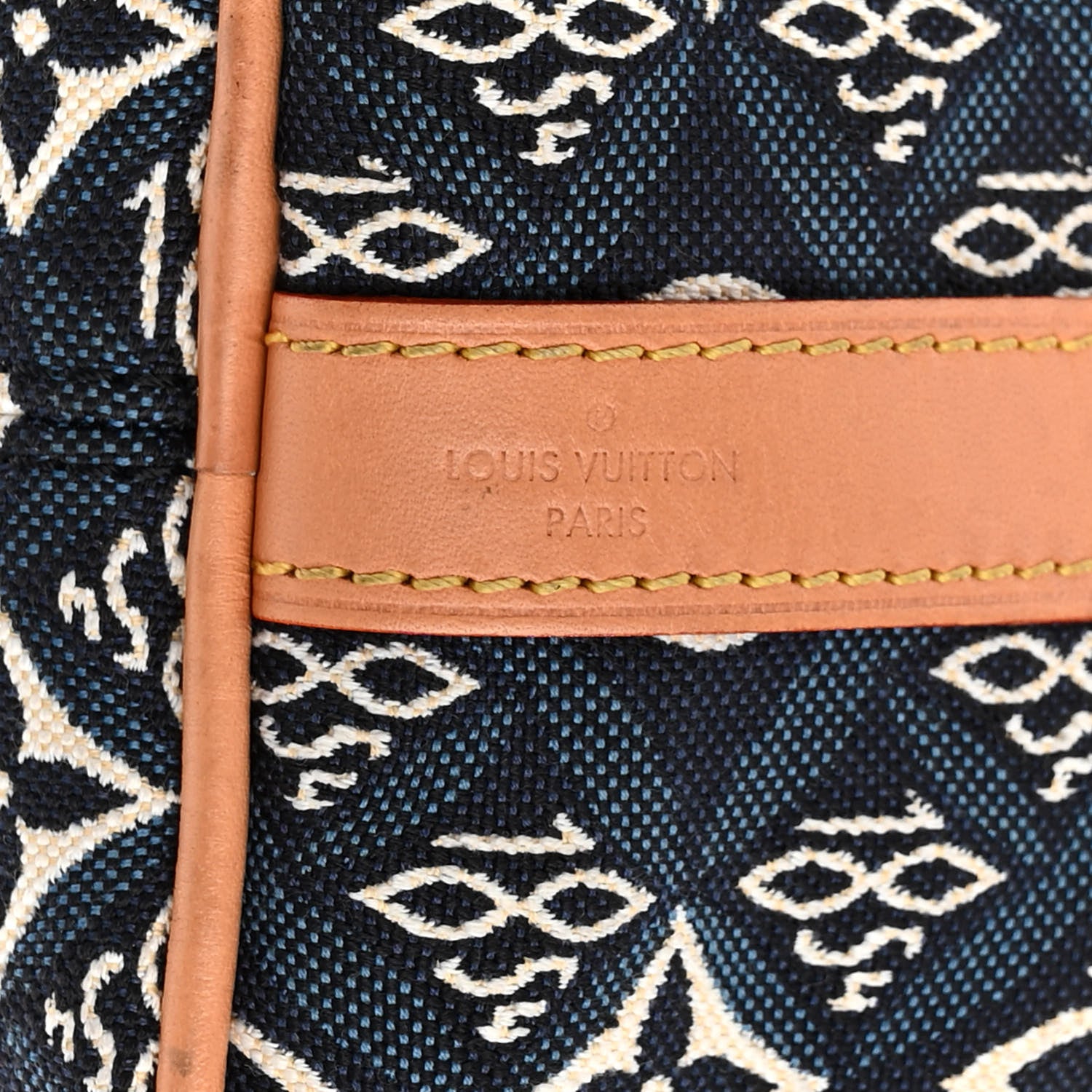Louis Vuitton Jacquard Since 1854 Speedy Bandouliere 25 Blue 7 of 10