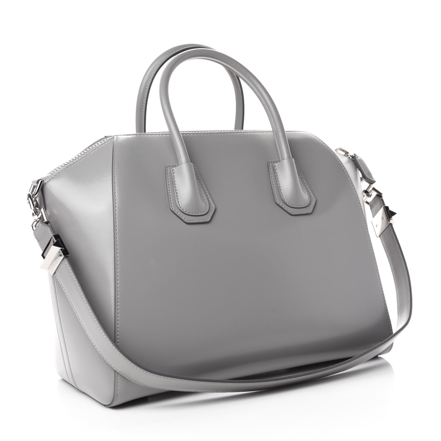 Givenchy Shiny Lord Calfskin Medium Antigona Pearl Grey 3 of 10