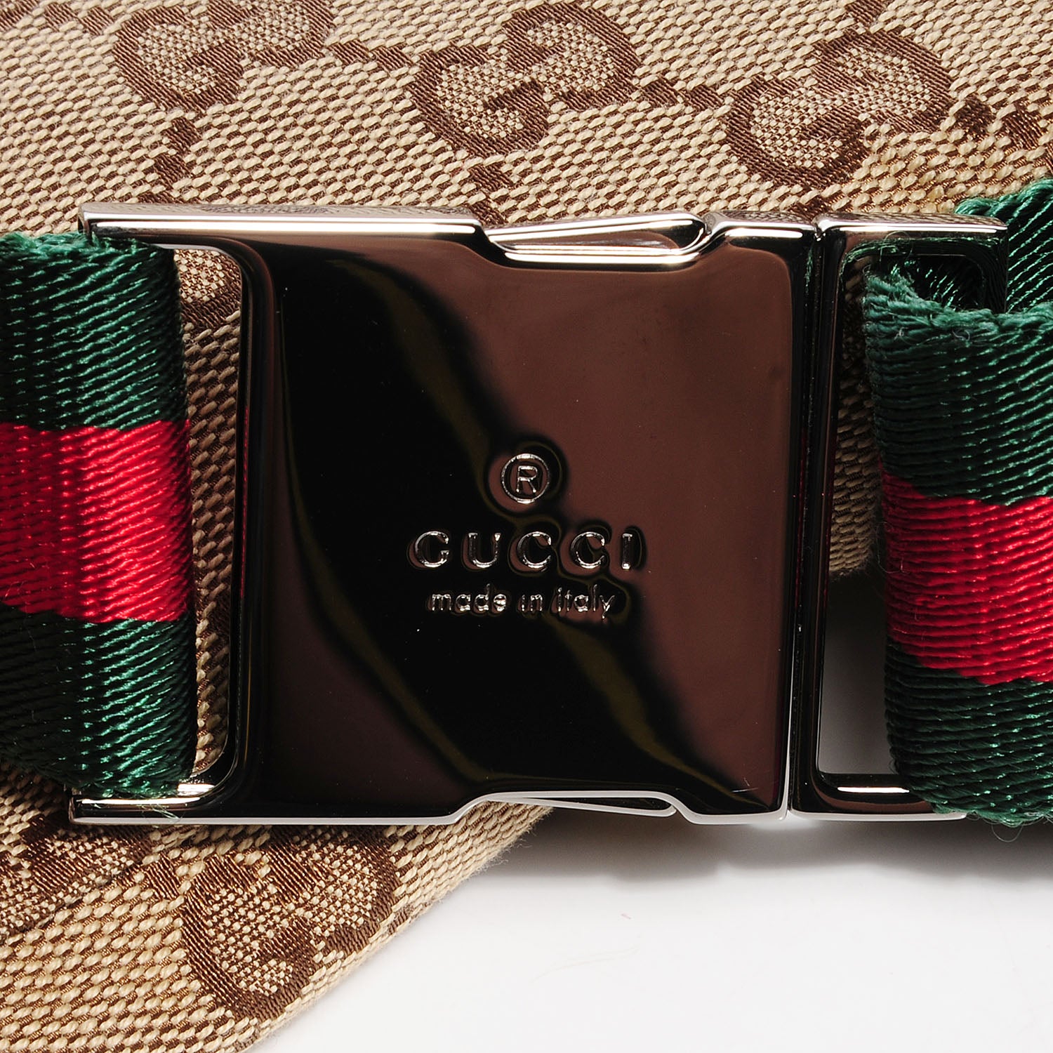 Gucci Monogram Web Belt Bag Dark Brown 9 of 9
