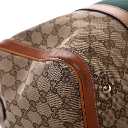Gucci Monogram Vintage Web Medium Boston Tobacco 17 of 18