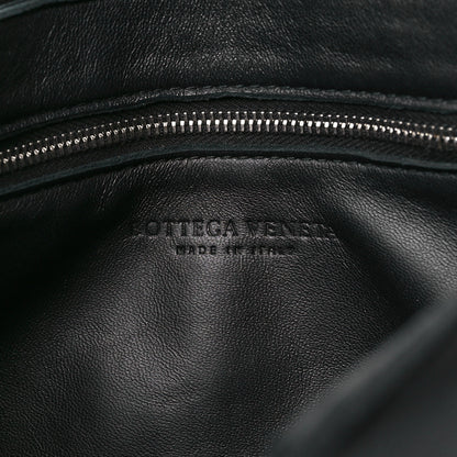 Bottega Veneta Lambskin Maxi Intrecciato Cassette Crossbody Bag Black 6 of 12