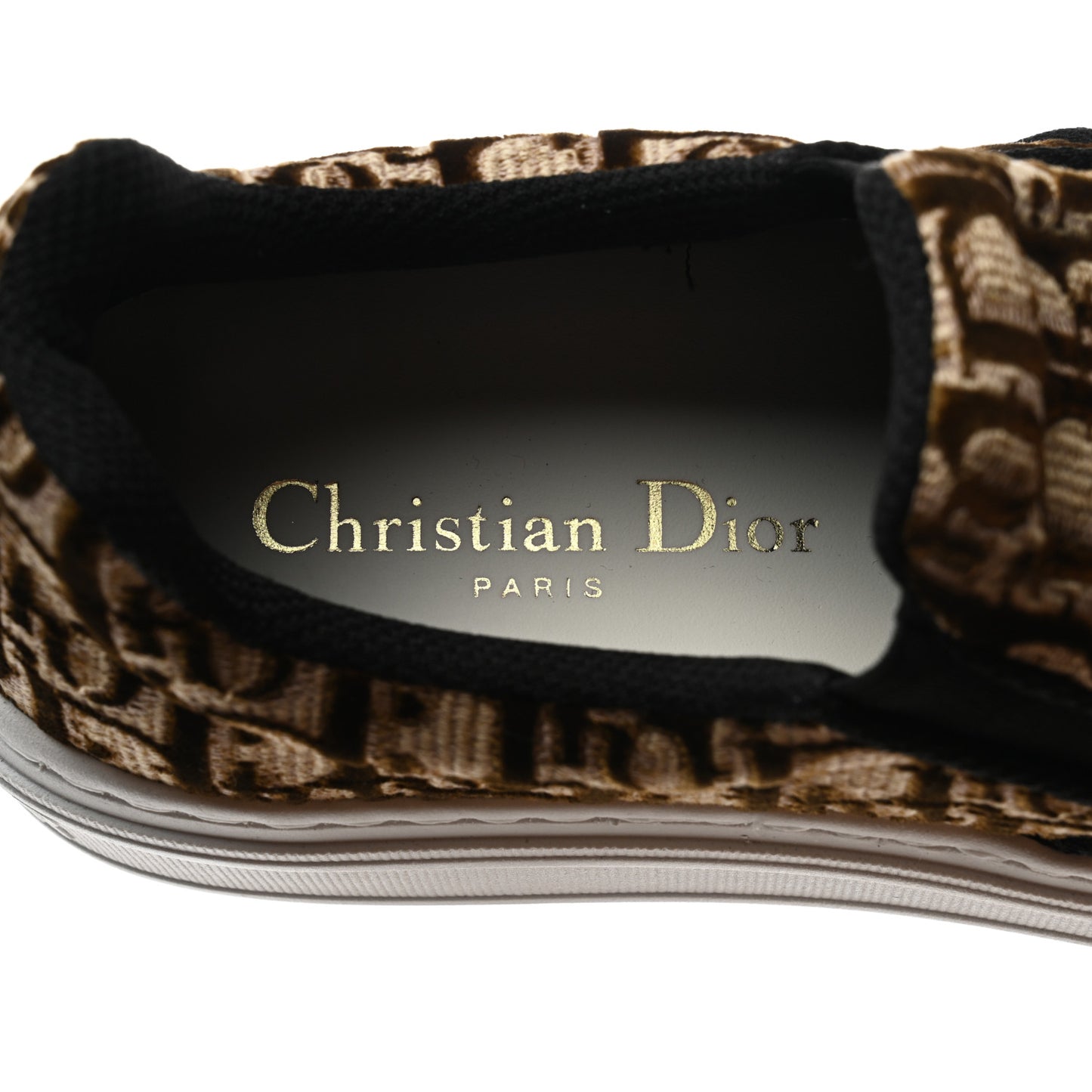 Velvet Oblique Womens Solar Slip On Sneakers 36.5 Bronze