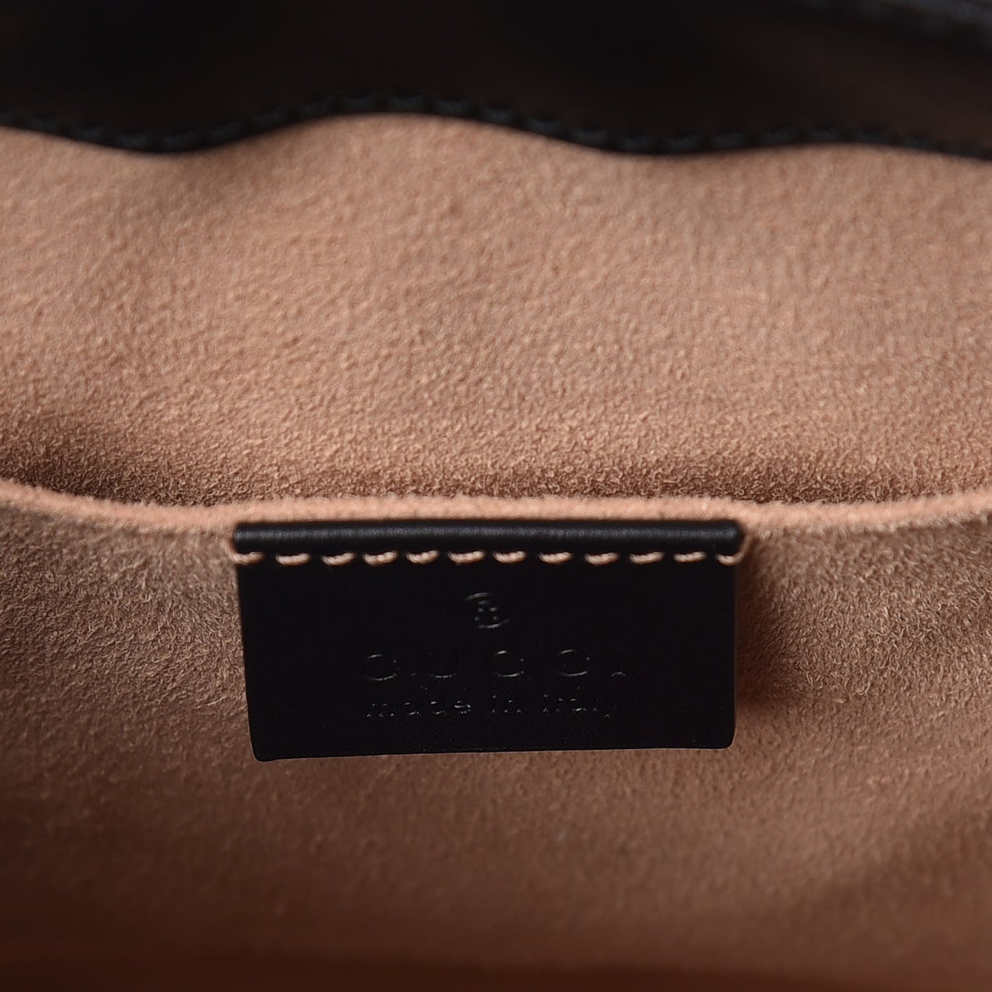 Guccissima Signature Padlock Backpack Black