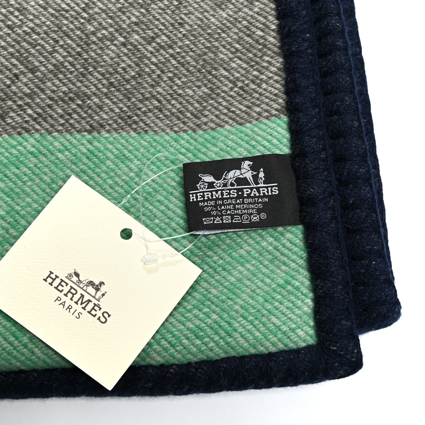 Wool Cashmere Avalon Enigmatic Blanket Navy